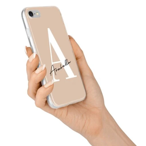 Personalised Nude Colour Initial IPhone Case - Image 13