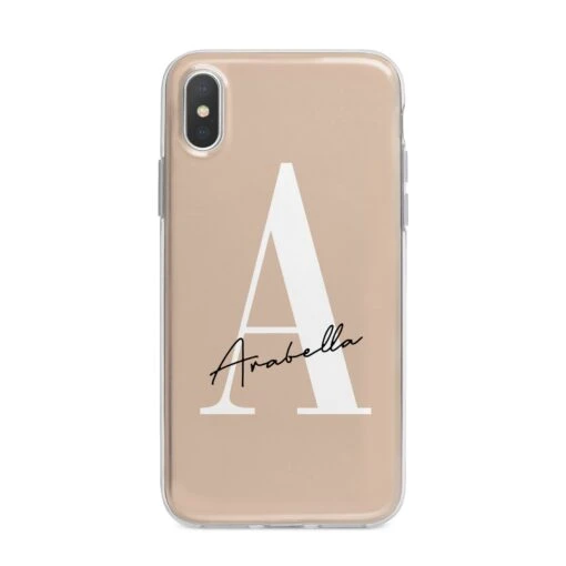 Personalised Nude Colour Initial IPhone Case - Image 5
