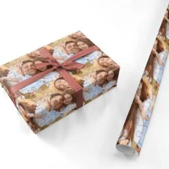 Personalised Photo Upload Puzzle Effect Wrapping Paper -Wrap & Case Store Personalised Photo Upload Puzzle Effect Personalised Wrapping Paper