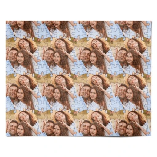 Personalised Photo Upload Puzzle Effect Wrapping Paper - Image 4