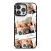 Personalised Photo IPhone Case -Wrap & Case Store Personalised Photo iPhone 14 Pro Max Black Impact Case on Silver phone