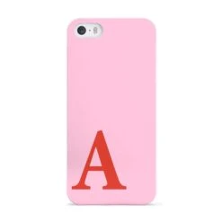 Personalised Pink And Red IPhone Case -Wrap & Case Store Personalised Pink and Red Apple iPhone 5 Case