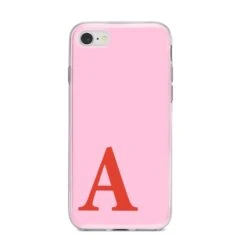 Personalised Pink And Red IPhone Case -Wrap & Case Store Personalised Pink and Red iPhone 8 Bumper Case on Silver iPhone