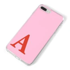 Personalised Pink And Red IPhone Case -Wrap & Case Store Personalised Pink and Red iPhone 8 Plus Bumper Case on Silver iPhone Alternative Image