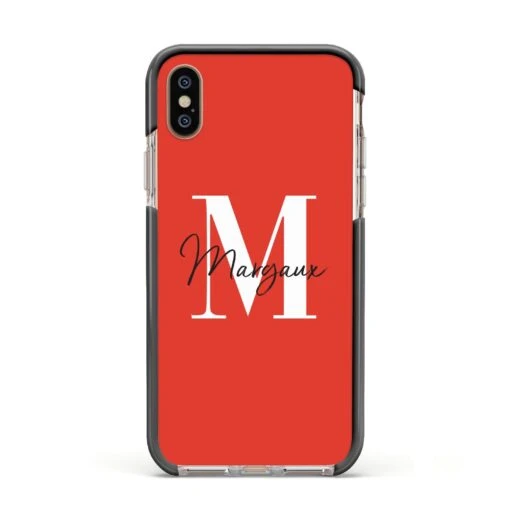 Personalised Red Name And Initial IPhone Case - Image 20
