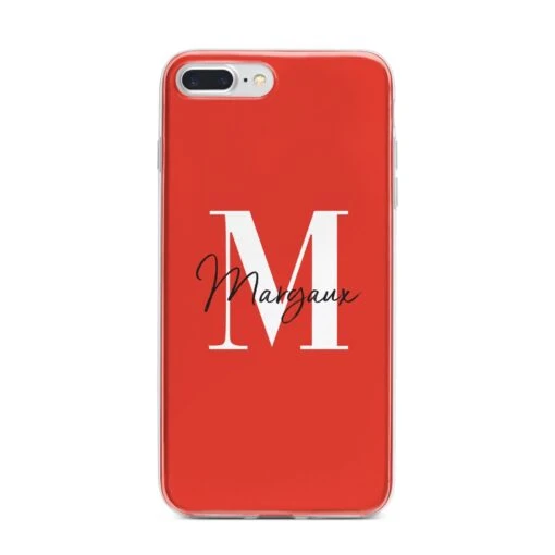 Personalised Red Name And Initial IPhone Case - Image 14