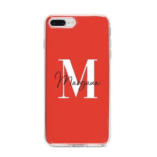 Personalised Red Name And Initial IPhone Case - Image 10