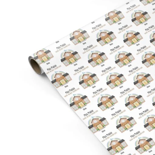 Personalised School Teacher Wrapping Paper - Image 2