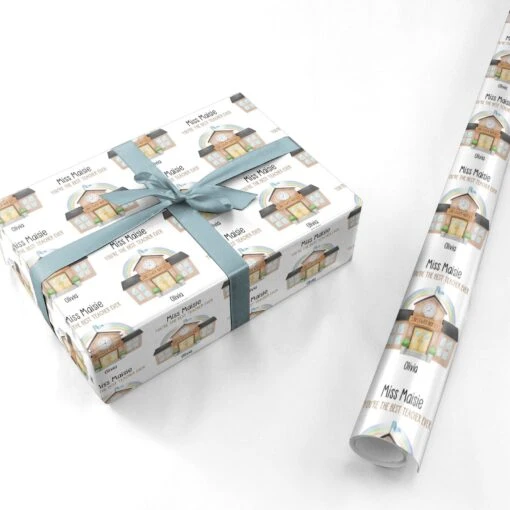 Personalised School Teacher Wrapping Paper - Image 3