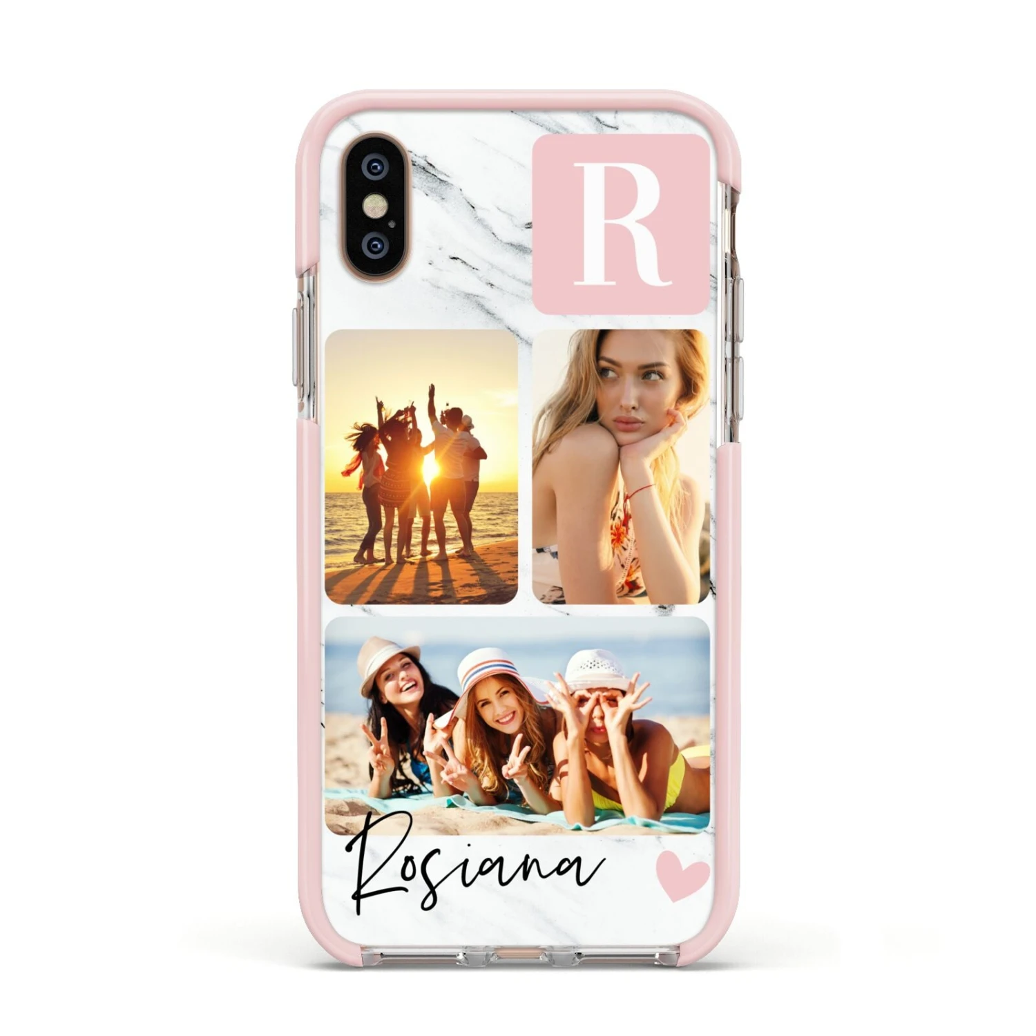 Personalised Three Photo Marble Name IPhone Case - Image 20