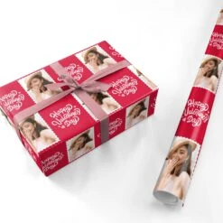 Personalised Valentines Photo Wrapping Paper -Wrap & Case Store Personalised Valentines Photo Personalised Wrapping Paper