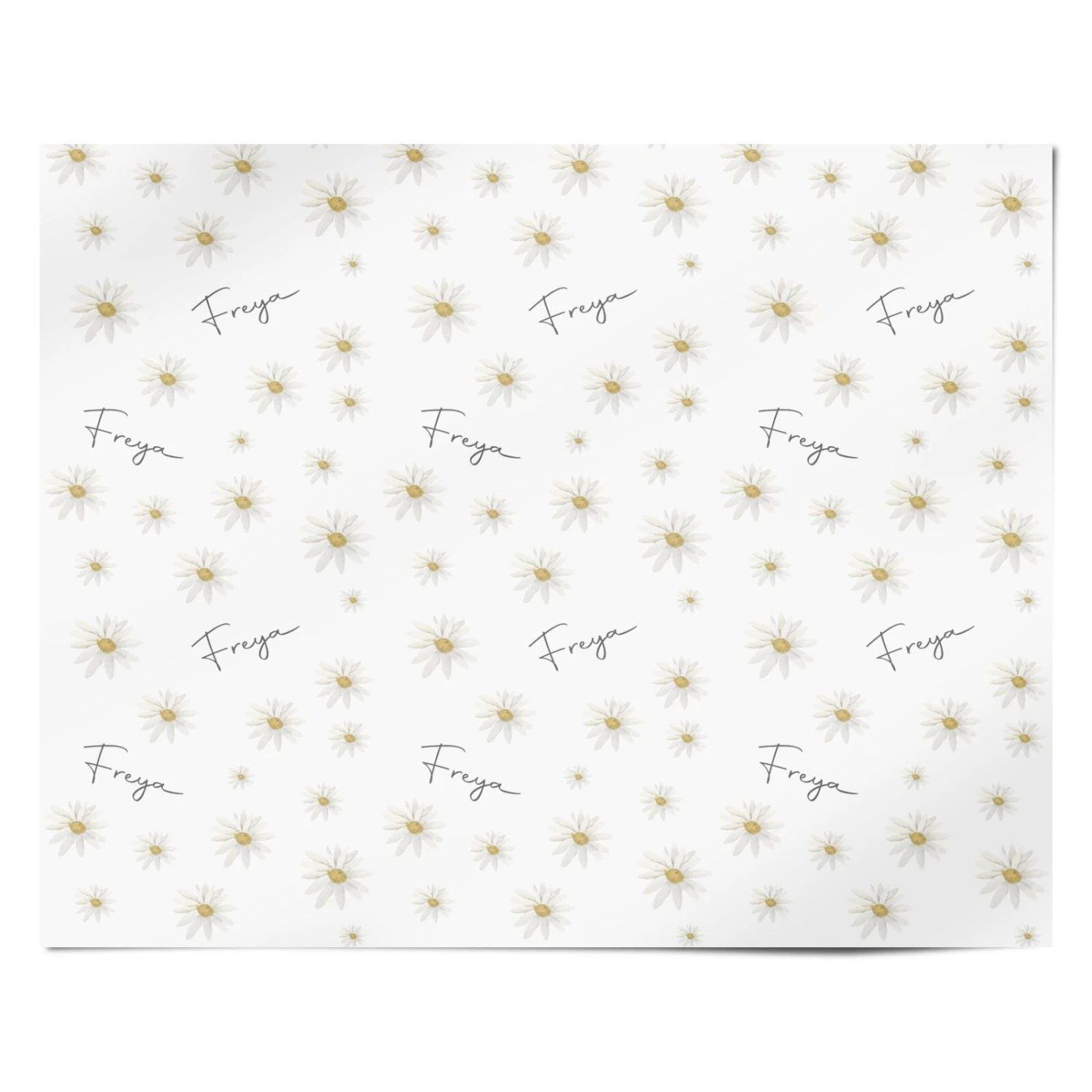 Personalised Vintage Daisy Wrapping Paper - Image 4