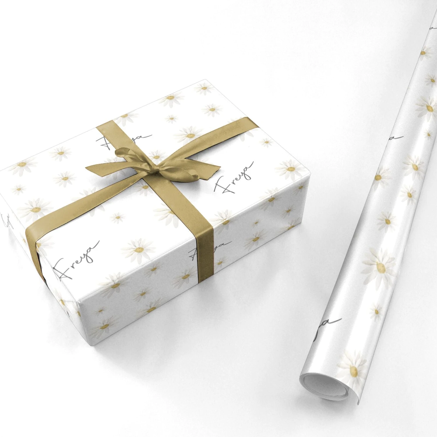 Personalised Vintage Daisy Wrapping Paper - Image 3