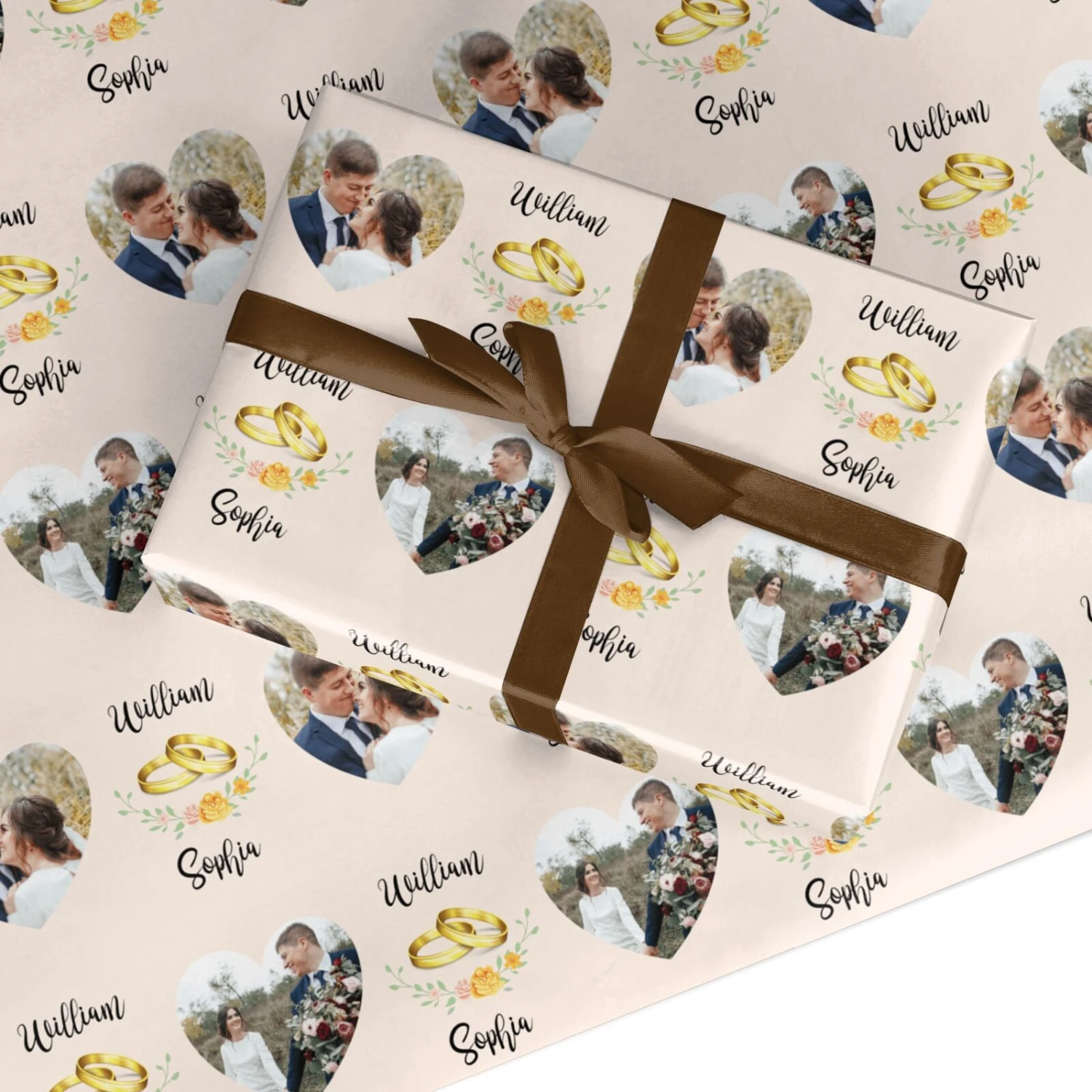 Personalised Wedding Wrapping Paper