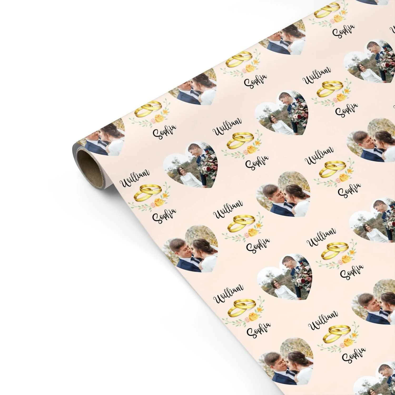 Personalised Wedding Wrapping Paper - Image 2