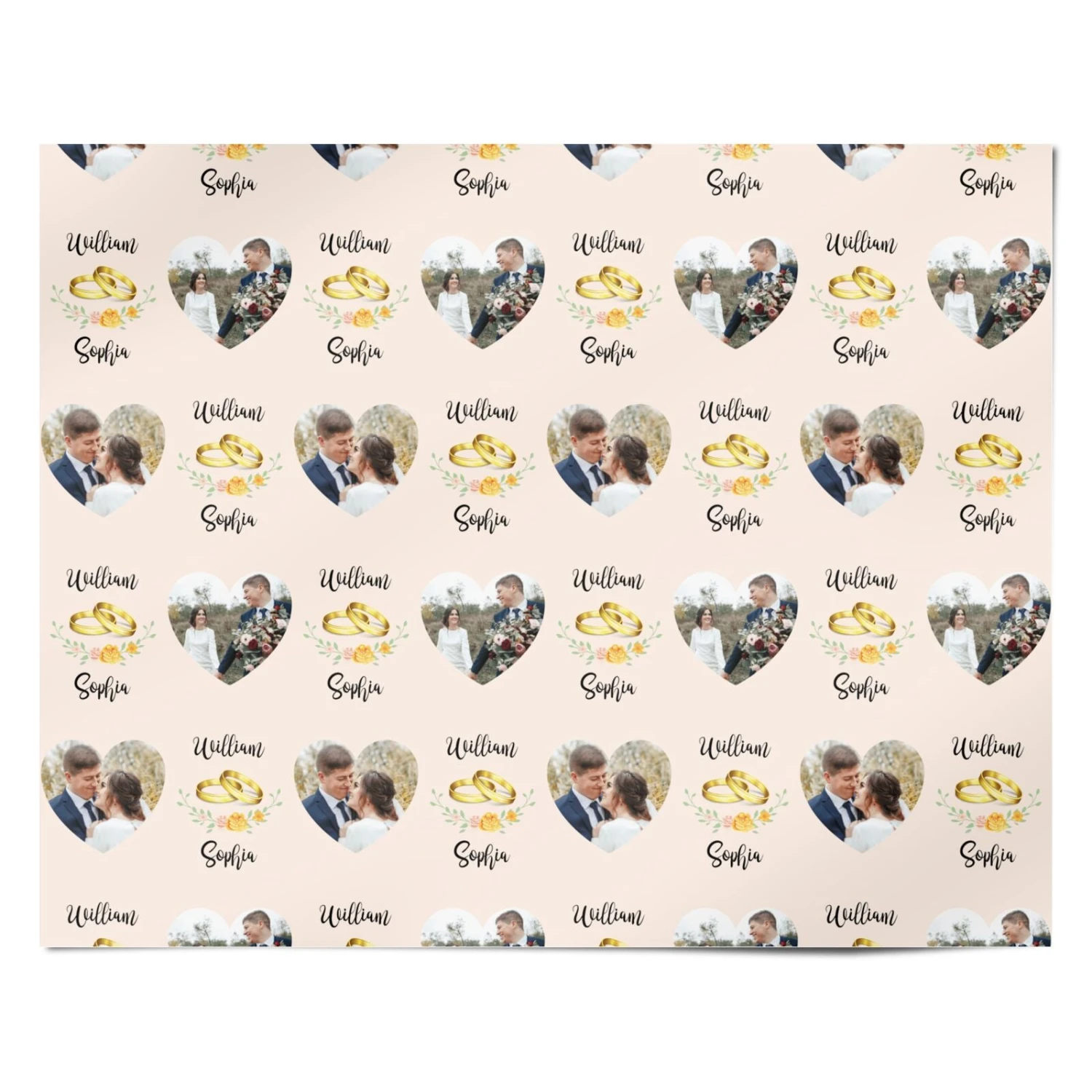 Personalised Wedding Wrapping Paper - Image 4