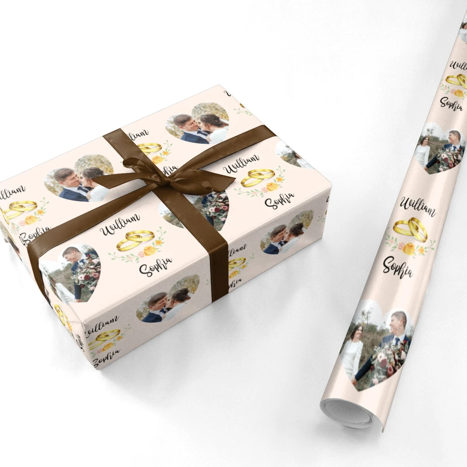 Personalised Wedding Wrapping Paper - Image 3