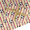 Personalised Yellow And Red Football Wrapping Paper -Wrap & Case Store Personalised Yellow and Red Football Custom Wrapping Paper