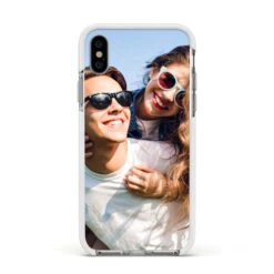 Photo IPhone Case -Wrap & Case Store Photo Apple iPhone Xs Impact Case White Edge on Silver Phone