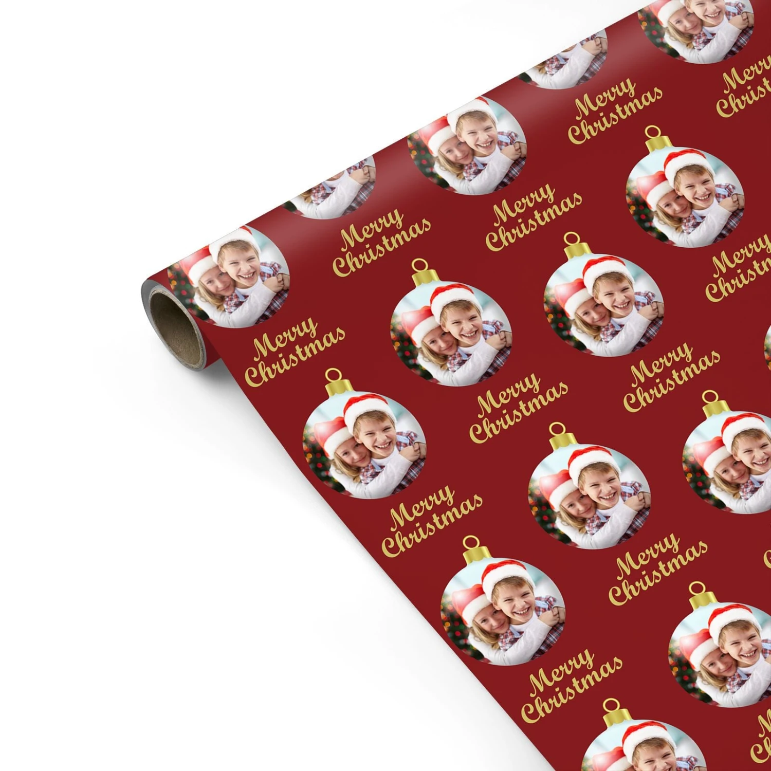 Photo Christmas Bauble Wrapping Paper - Image 2