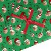 Photo Face Personalised Christmas Hats Wrapping Paper -Wrap & Case Store Photo Face Personalised Christmas Hats Custom Wrapping Paper