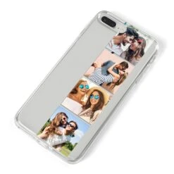 Photo Strip Montage Upload IPhone Case -Wrap & Case Store Photo Strip Montage Upload iPhone 8 Plus Bumper Case on Silver iPhone Alternative Image