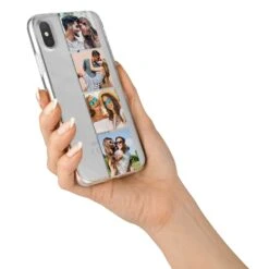Photo Strip Montage Upload IPhone Case -Wrap & Case Store Photo Strip Montage Upload iPhone X Bumper Case on Silver iPhone Alternative Image 2