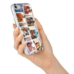 Photo Upload Montage IPhone Case -Wrap & Case Store Photo Upload Montage iPhone 7 Bumper Case on Silver iPhone Alternative Image