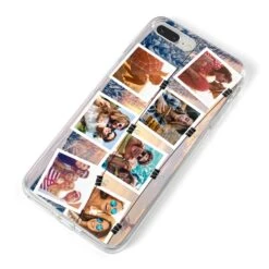 Photo Upload Montage IPhone Case -Wrap & Case Store Photo Upload Montage iPhone 8 Plus Bumper Case on Silver iPhone Alternative Image