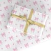Pink Bow And Heart Wrapping Paper -Wrap & Case Store Pink Bow and Heart Custom Wrapping Paper