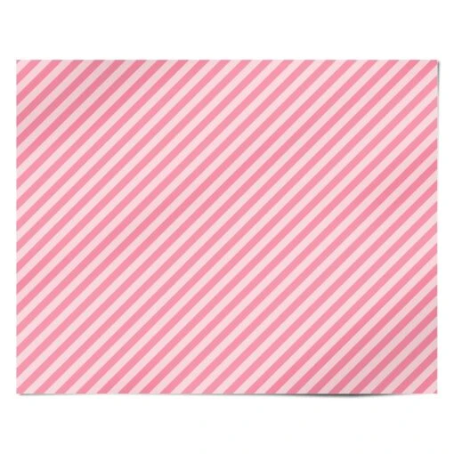 Pink Candy Stripe Wrapping Paper - Image 4