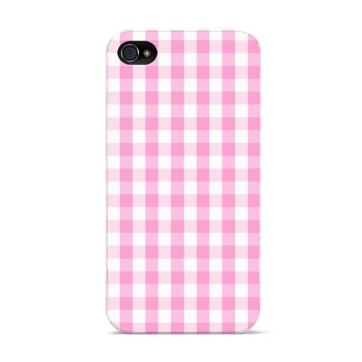 Pink Gingham Check IPhone Case - Image 4