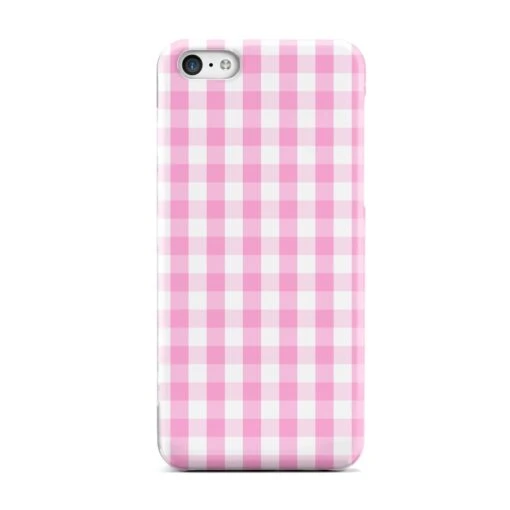 Pink Gingham Check IPhone Case - Image 2