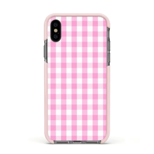 Pink Gingham Check IPhone Case - Image 18