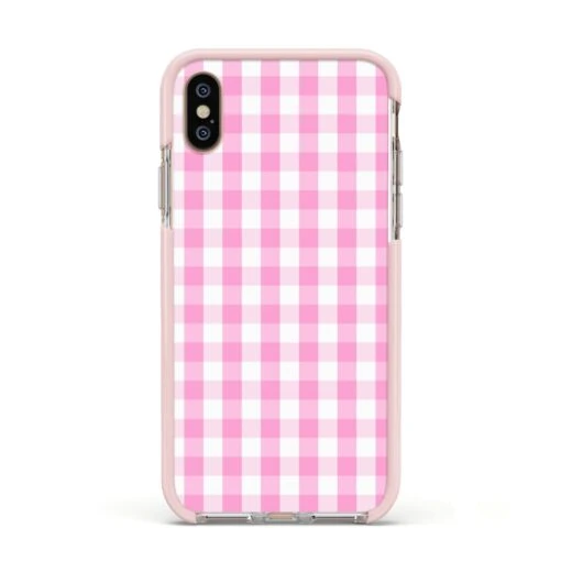 Pink Gingham Check IPhone Case - Image 17