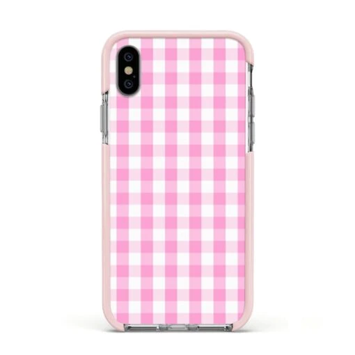 Pink Gingham Check IPhone Case - Image 16