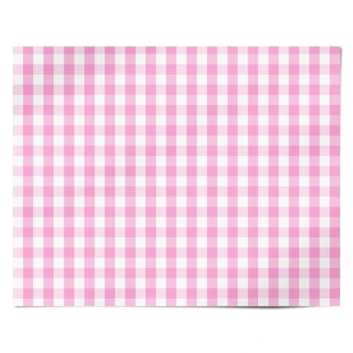 Pink Gingham Check Wrapping Paper - Image 4