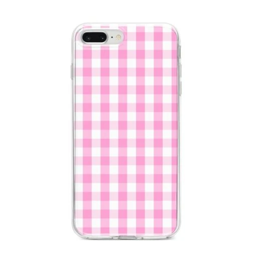 Pink Gingham Check IPhone Case - Image 10