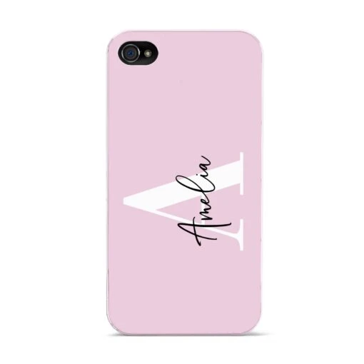 Pink Personalised Initial Name IPhone Case - Image 4