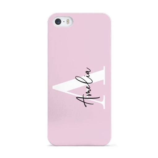 Pink Personalised Initial Name IPhone Case - Image 3