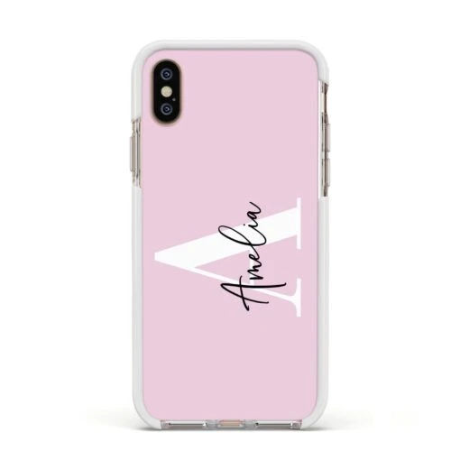 Pink Personalised Initial Name IPhone Case - Image 17