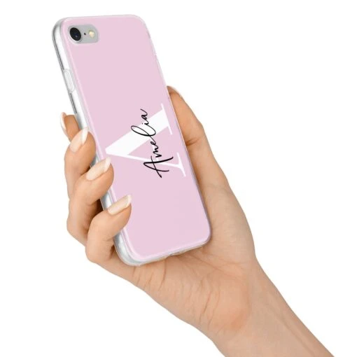 Pink Personalised Initial Name IPhone Case - Image 13
