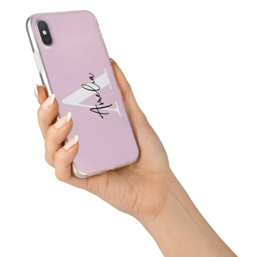 Pink Personalised Initial Name IPhone Case - Image 6