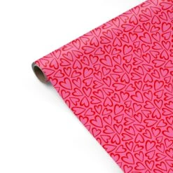 Front Page -Wrap & Case Store Pink and Red Love Heart Personalised Gift Wrap