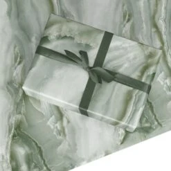 Pistachio Green Marble Wrapping Paper