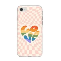 Pride IPhone Case -Wrap & Case Store Pride iPhone 8 Bumper Case on Silver iPhone