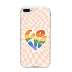 Pride IPhone Case -Wrap & Case Store Pride iPhone 8 Plus Bumper Case on Silver iPhone