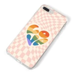 Pride IPhone Case -Wrap & Case Store Pride iPhone 8 Plus Bumper Case on Silver iPhone Alternative Image