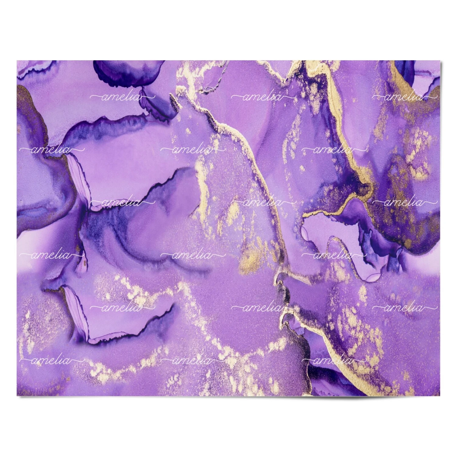 Purple Marble Wrapping Paper - Image 4