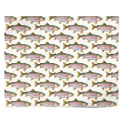 Rainbow Trout Pattern Wrapping Paper -Wrap & Case Store Rainbow Trout Pattern Wrapping Paper Personalised Wrapping Paper Alternative